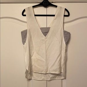 White linen tank